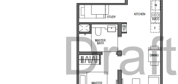 blossoms-by-the-park-slim-barracks-rise-floor-plan-1-bedroom+study-type-a1